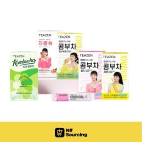 상큼 티젠 콤부차 핫콤부 자몽쏙 10스틱(8종 택1)