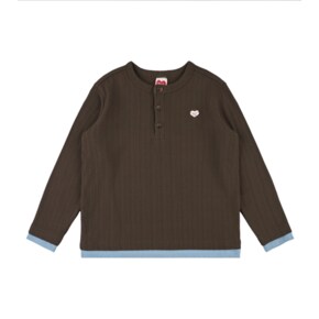 브라운 하트 립 롱슬리브리스 티셔츠 BK63TL21BR