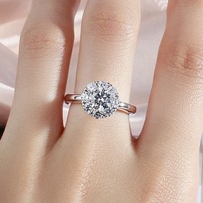 1캐럿 랩그로운 다이아몬드 반지 플라워 예물 결혼 프로포즈 웨딩 엄마 선물