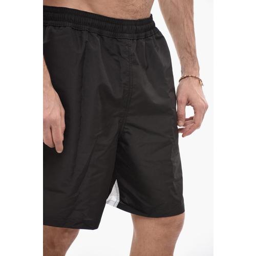 오프화이트 스윔팬츠 OMFD008S23FAB0011001 Black