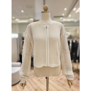 러브앤쇼 크로쉐 지퍼가디건 LCFDPCD10