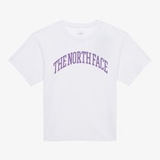 [노스페이스키즈 공식] NT7UR08S 키즈 모노플렉스 반팔 라운드 티_WHITE