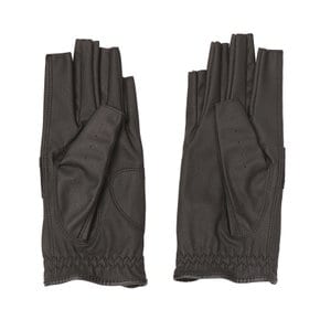 SOLID OPEN FINGER GLOVES_V21B5GV688_BK