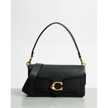 이스퀘어 5019968 Coach Polished Pebble Leather Tabby Shoulder Bag 26 - Black