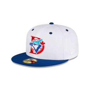 Dunedin 블루 Jays 화이트 로얄 59FIFTY 5950 Fitted Hat 9745843