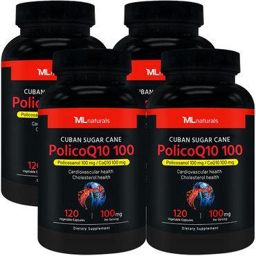 마이라이프내추럴스 [해외직구] 신제품! 4병 마이라이프 내추럴스 폴리코큐텐 PolicoQ10 100mg 120야채캡슐