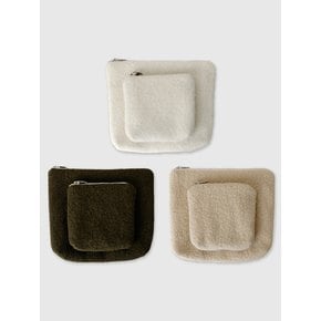 Fluffy pouch (3Colors_S,L)