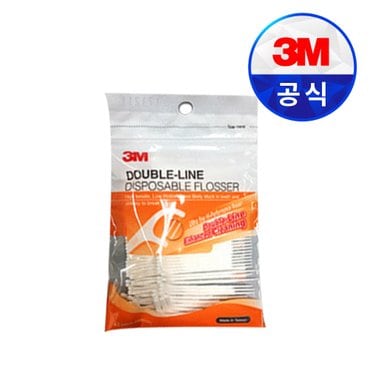 3M 위생용품 일회용 치간칫솔 더블라인치실