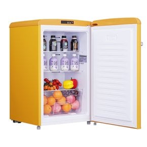 하이얼 AQUA ART101MNY 미니 레트로 스탠드형 김치냉장고 냉동고 겸용 95L