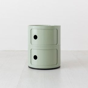 플라스틱 원형 수납장 (2단) MK37232