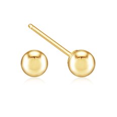 14K GOLD 3mm 골든볼 이어링