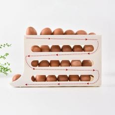 냉장고정리 자동 에그슬라이드 달걀 계란 트레이