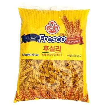  오뚜기 프레스코 듀럼밀 후실리 500g 파스타면 (W9878AA)