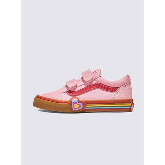 반스 [반스 공식] 키즈 Old Skool 올드스쿨 벨크로 하트/ VN000D4DBIY1