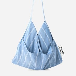 Rabbit eco bag_Wide sky blue