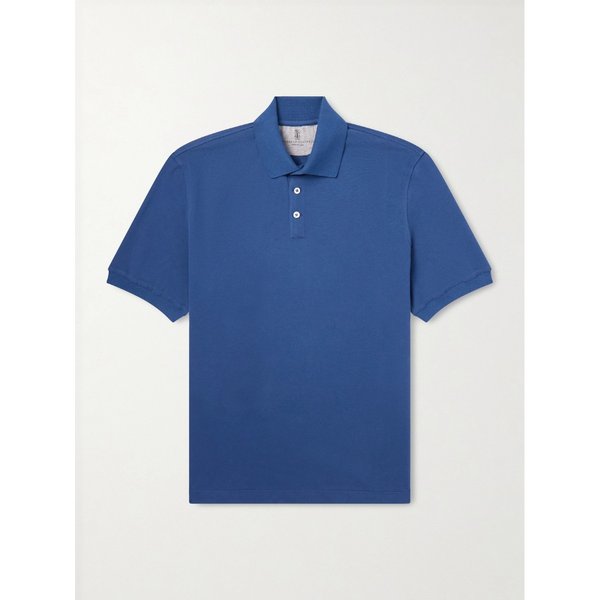 브루넬로쿠치넬리 슬림핏 코튼 피케 폴로 셔츠 46376663163000281