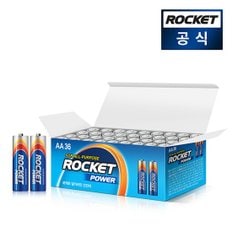 로케트 알카라인 건전지 온라인팩 AA 36개입