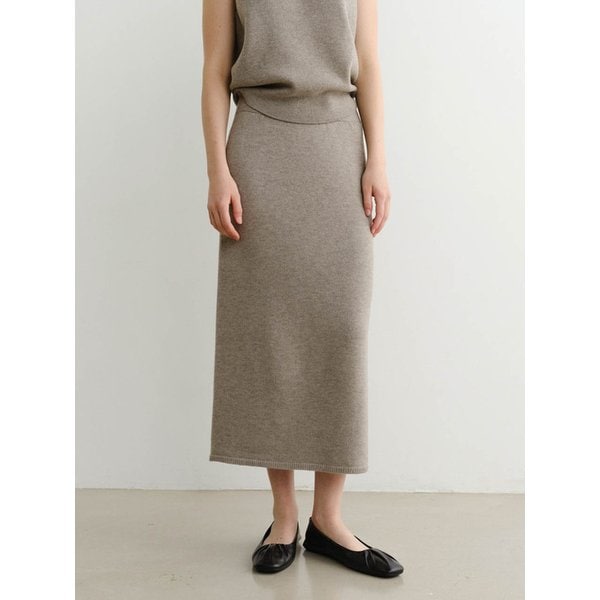 ENRI WOOL KNIT SKIRT (2 COLORS)