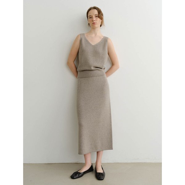 ENRI WOOL KNIT SKIRT (2 COLORS)
