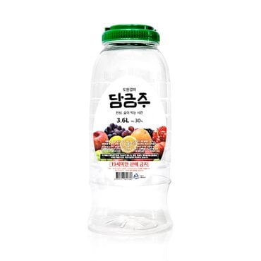  아름주가 도원결의 담금주 30도 3.6L 1본 담금용술 담금소주