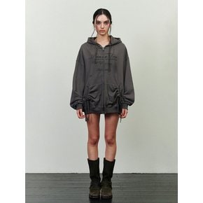 FOG 2WAY HOOD ZIP-UP charcoal