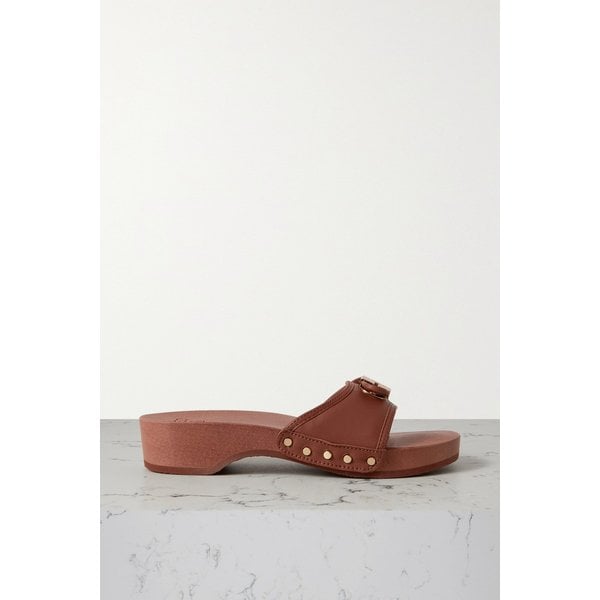 숄 이씨모 페스쿠라 버클 가죽 클로그 1647597318522221