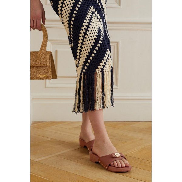 숄 이씨모 페스쿠라 버클 가죽 클로그 1647597318522221