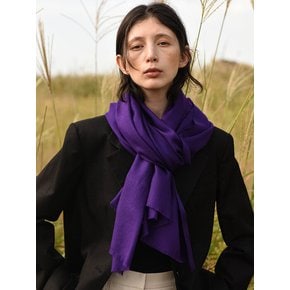 Cashmere pashmina muffler_Royal purple