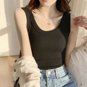 미니멀 데일리 [15 Sale] U넥 골지 나시 DS-5027 다잇템