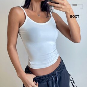 스판 끈나시 크롭탑 이너 레이어드 요가복 kd414