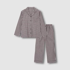 여 플란넬 파자마 세트 J215401006073