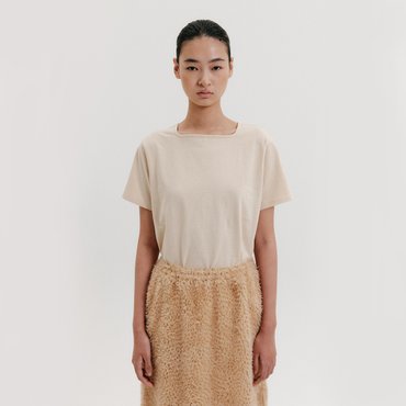 EENK Square Neck T-shirt - Beige