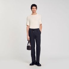 [SANDRO HOMME] 드로스트링 밴딩 져지 팬츠 SH25S3MRA0496