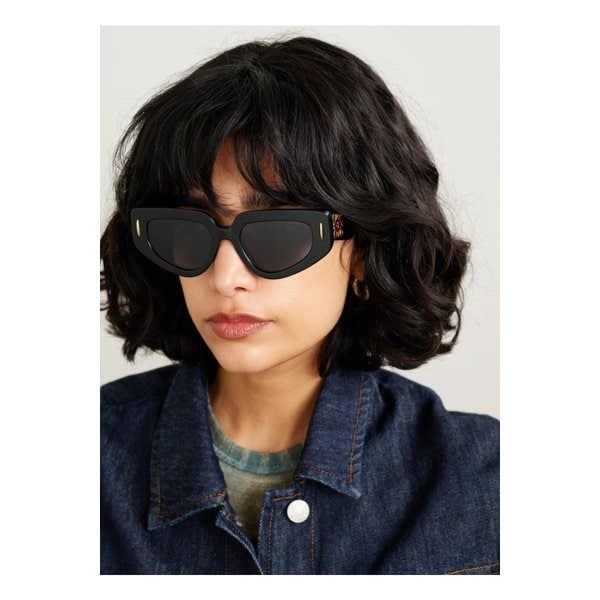 아나그램 캣아이 아세테이트 선글라스 블랙 46376663162887320