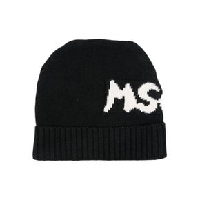 24FW 키즈 로고 비니 블랙 F4MSJUHT077 110
