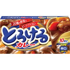 S&B 녹는 카레 매운맛 180g×5개