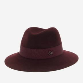 [해외배송] 메종미쉘 헨리에타 그로그랭 리본 페도라 햇 1002081003 REDBLACK