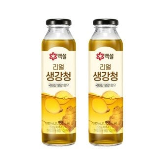 CJ제일제당 백설 리얼 생강청 310ml x2개