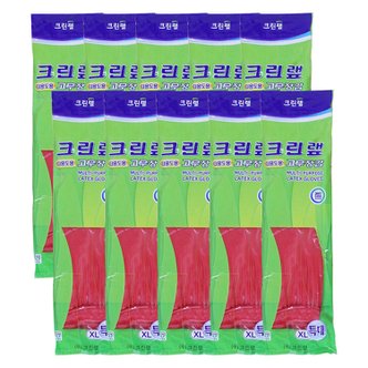  크린랩 크린 다용도 고무장갑/특대 10P