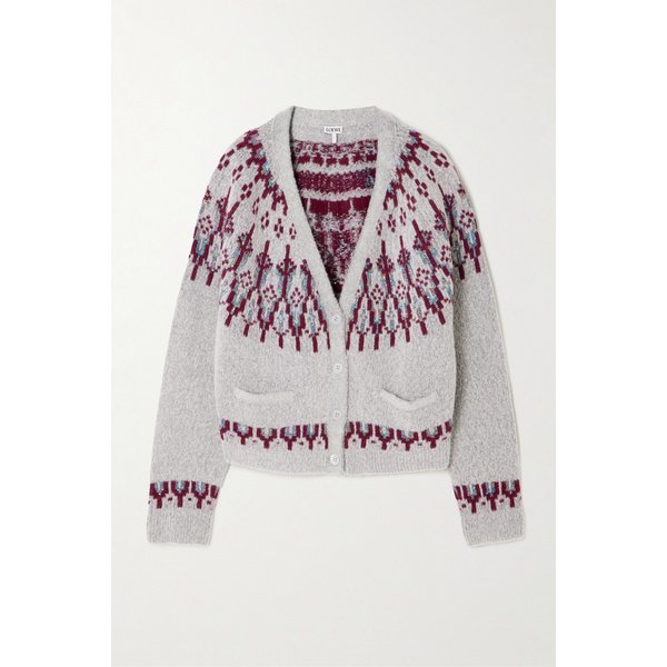 시퀸 장식 페어 아일 울 블렌드 가디건 46376663162958470