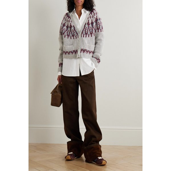 시퀸 장식 페어 아일 울 블렌드 가디건 46376663162958470