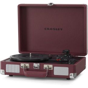 영국 데논 턴테이블 Crosley Cruiser Plus Turntable Burgundy 1735489