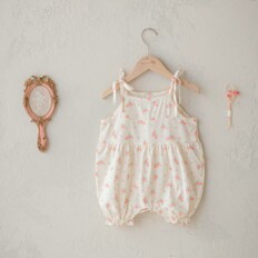 로지 스칼렛 끈 바디수트 아기옷 여름아기옷