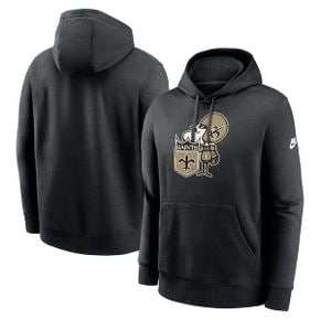 [해외] 1082450 나이키 NFL팀 후드 맨투맨 집업 New Orleans Saints Nike Rewind Club Logo Pull