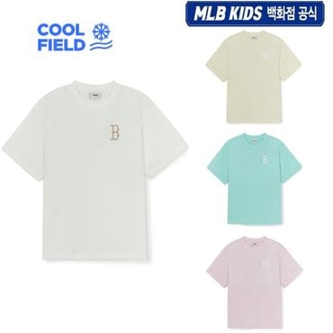 MLB키즈 (백화점공식) 25SS 스로고 썸머포티브 베이직 스몰 티셔츠 (4color) 7ATSB3353
