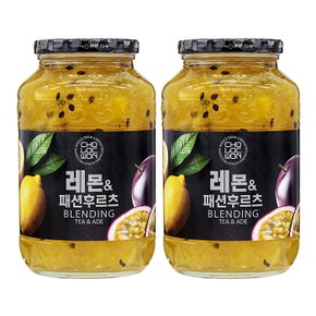 초록원 레몬&패션후르츠 1kg x 2병