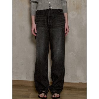 꼼파뇨 (CPGN) 우먼 코코 와이드 데님 팬츠 블랙