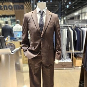 renoma F/W 고급스러운 스트라이프 울 브라운 슈트 RPLMSJ56A