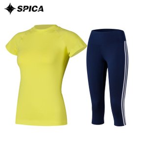 스피카 요가복세트 티셔츠 칠부레깅스 SPA531705