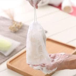 2중 메쉬 비누 거품망 망사 케이스 버블망 주머니